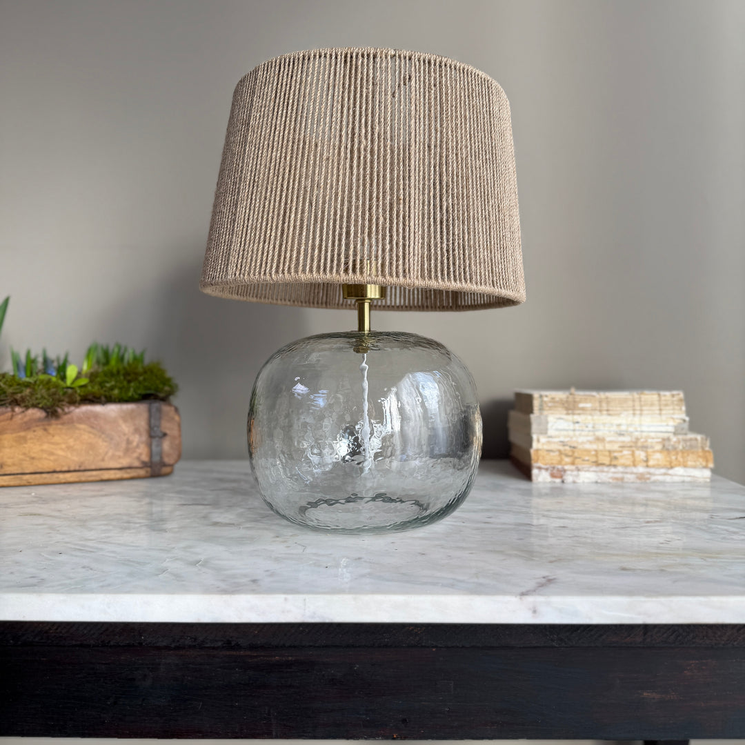 Clear Glass Carboy Table Lamp | Eliza