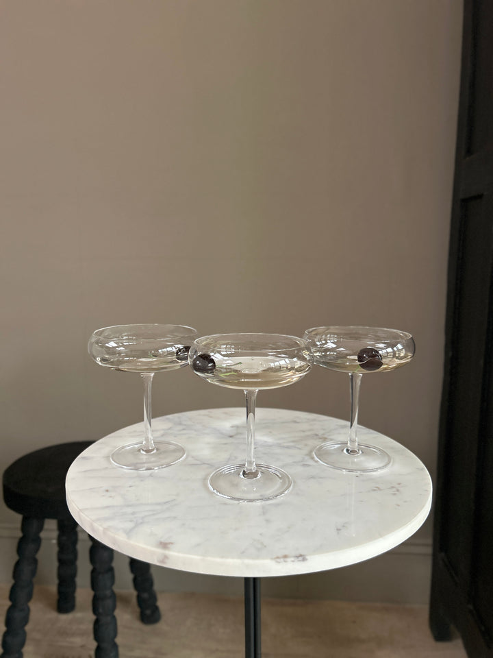 Clear Glass Cocktail Coupe