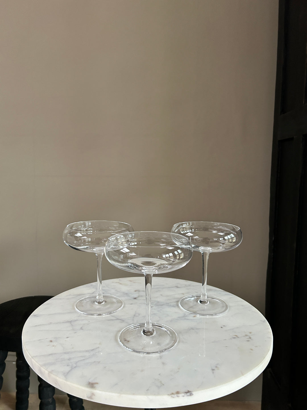 Clear Glass Cocktail Coupe