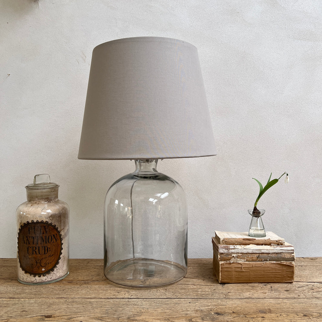 Clear Glass Table Lamp | Base only