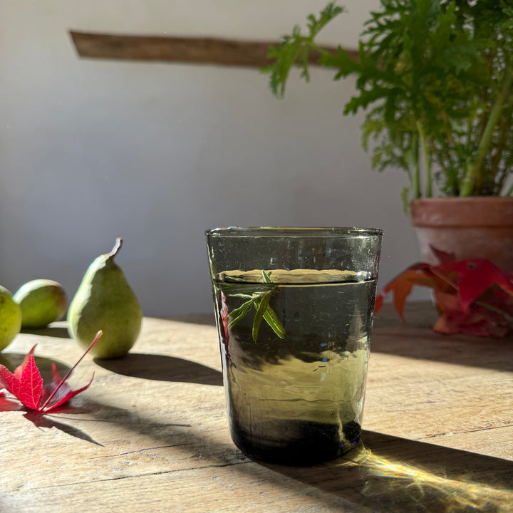 Textured Glass Tumbler | Smoke