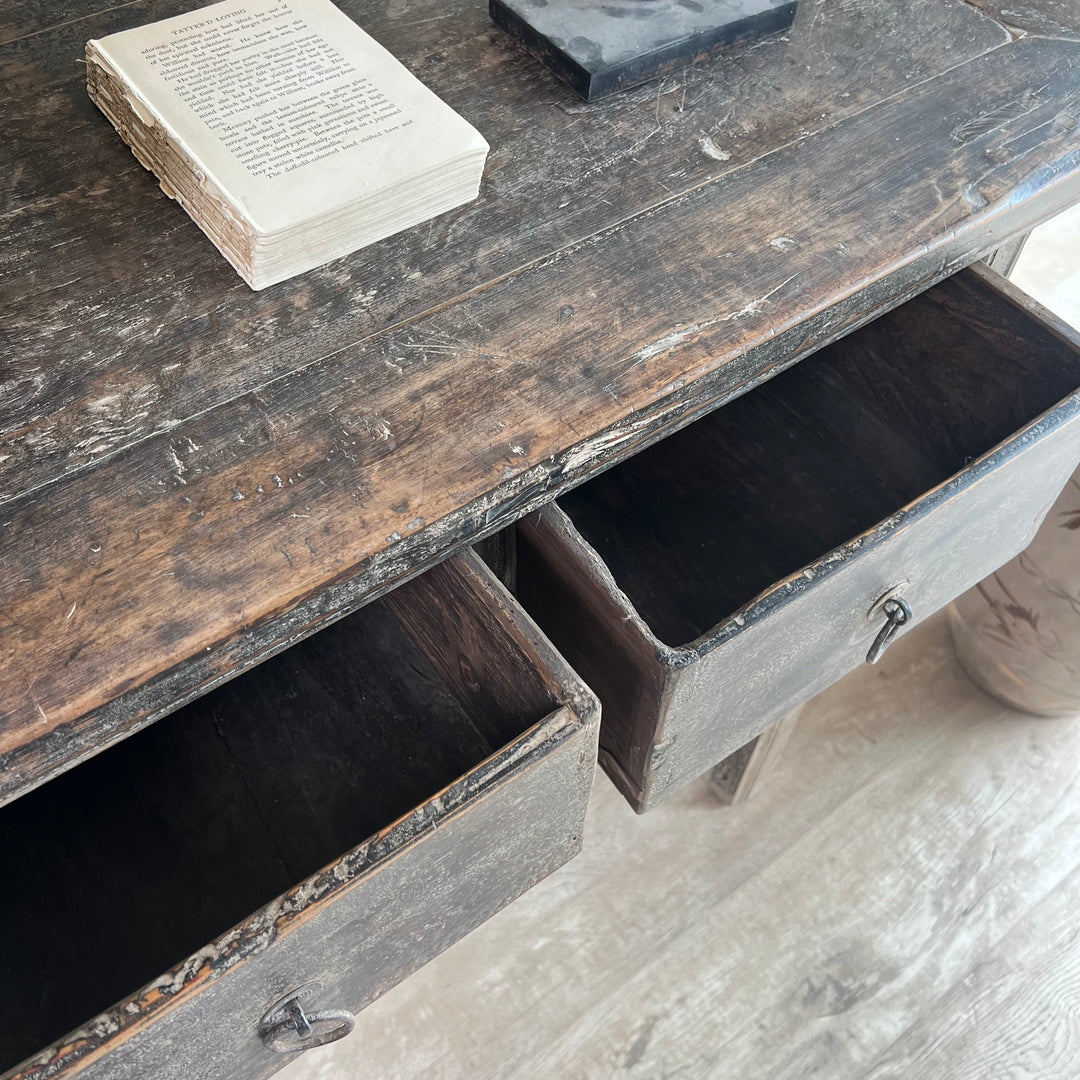 Antique Black Console Table | Snowshill