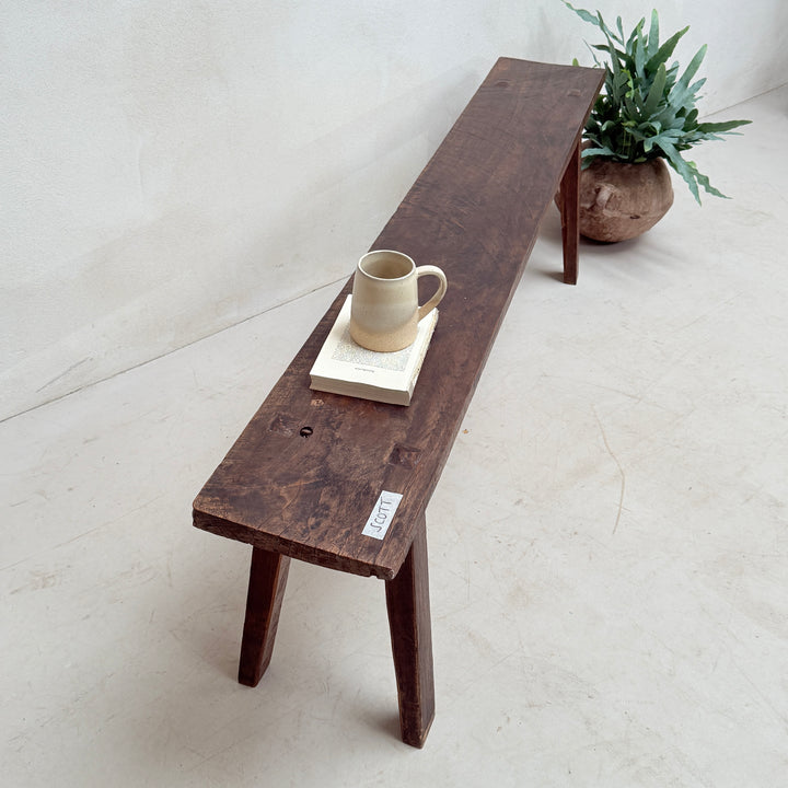 Choice of unique antique dark wood benches