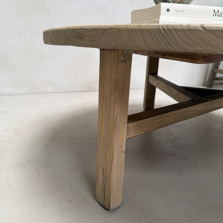 Reclaimed round rustic coffee table | Nuffield