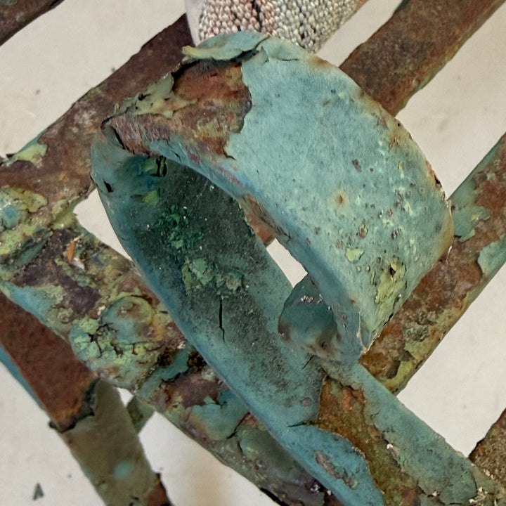 Victorian Green Metal bench