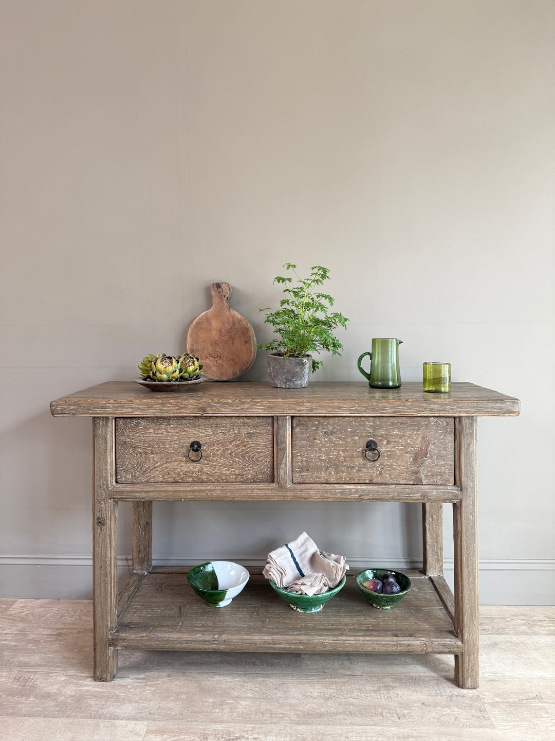 Antique Console Table with Drawers | Bailey