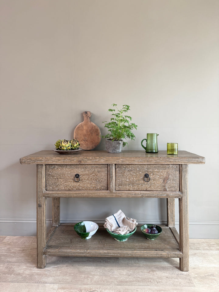 Antique Console Table with Drawers | Bailey