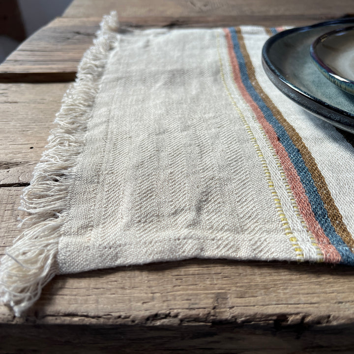 Linen Stripe Place Mat l Harlan