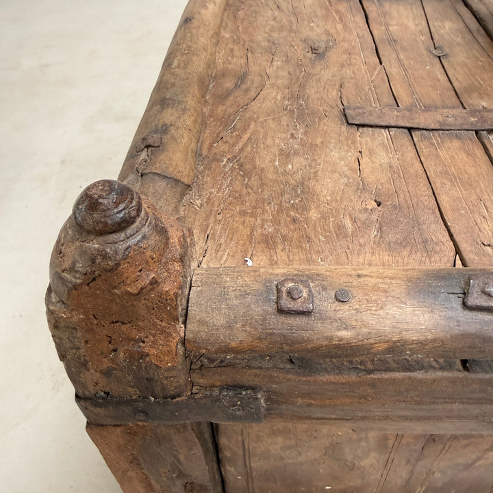 Ancient Wooden Merchants Chest | Wittering