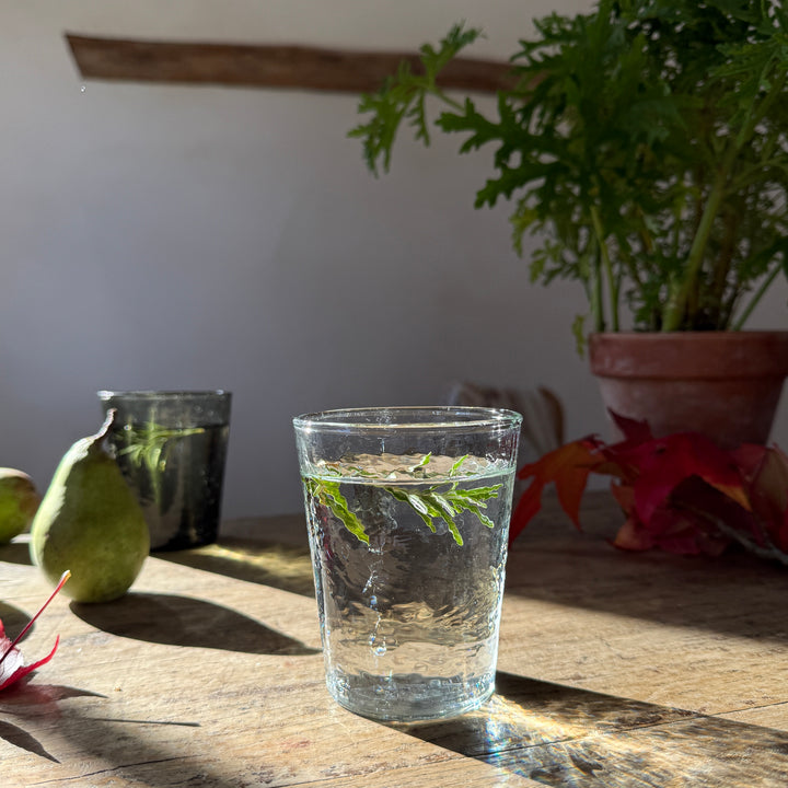 Textured Glass Tumbler | Clear