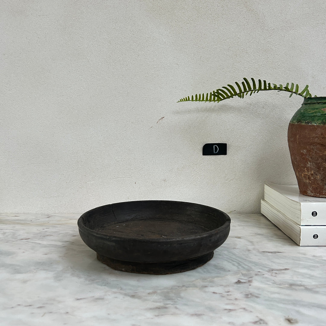 Antique hand turned wood bowl | Batak