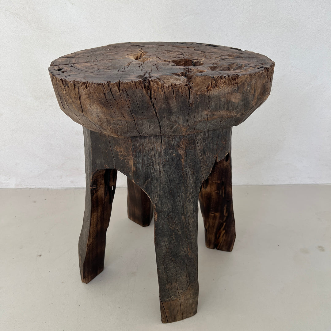 Tree Trunk Stool Side Table