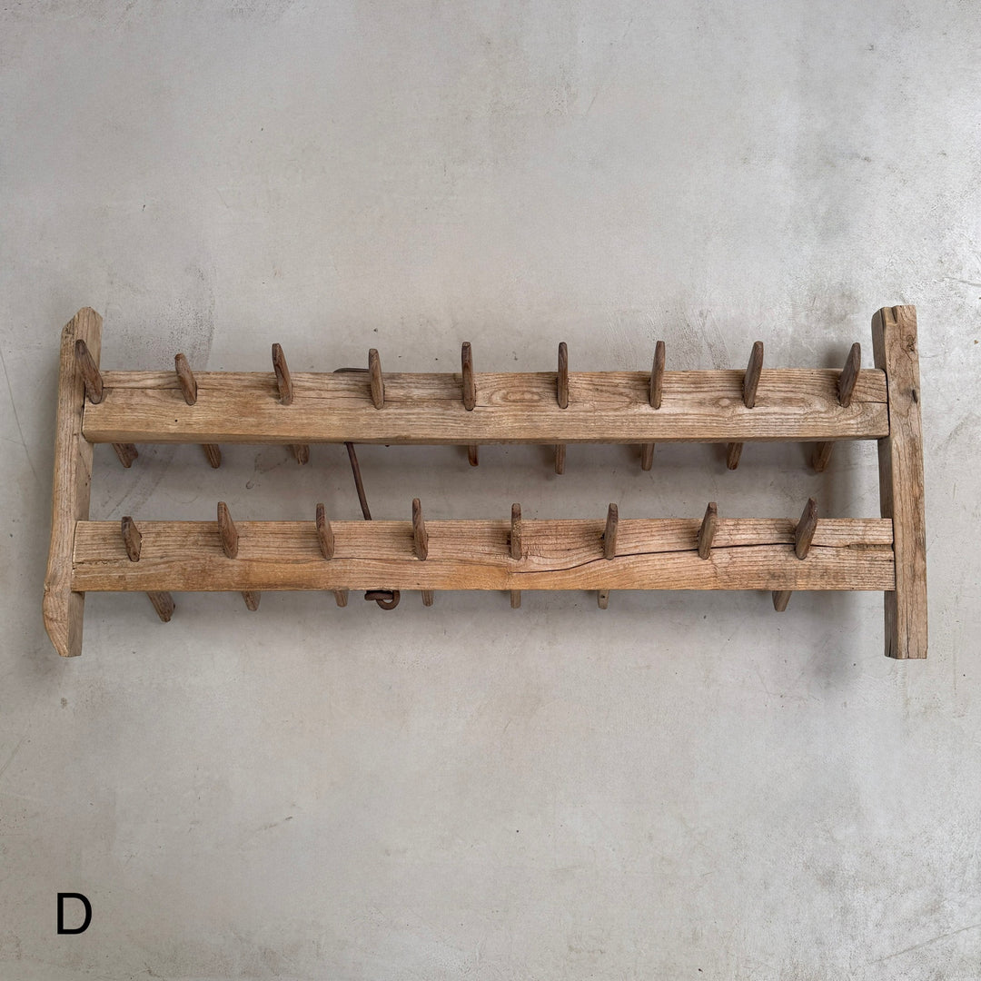 Small Antique Pale Timber Plough