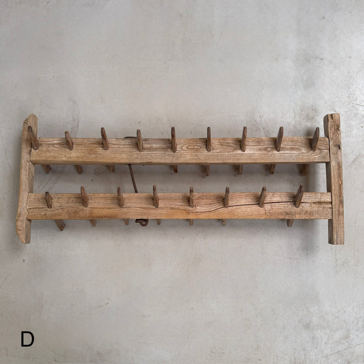Small Antique Pale Timber Plough