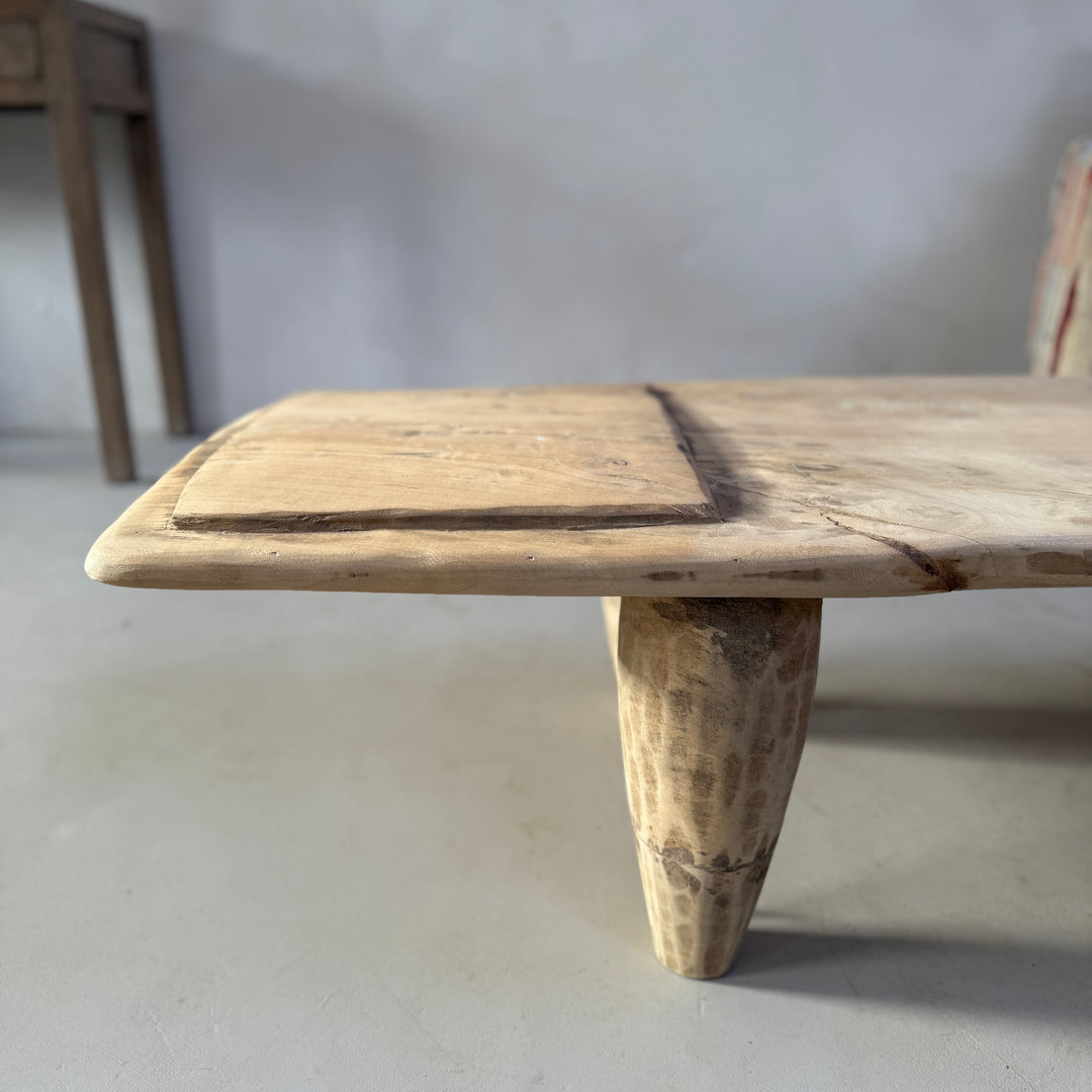 Antique Pale wood Naga Coffee Table