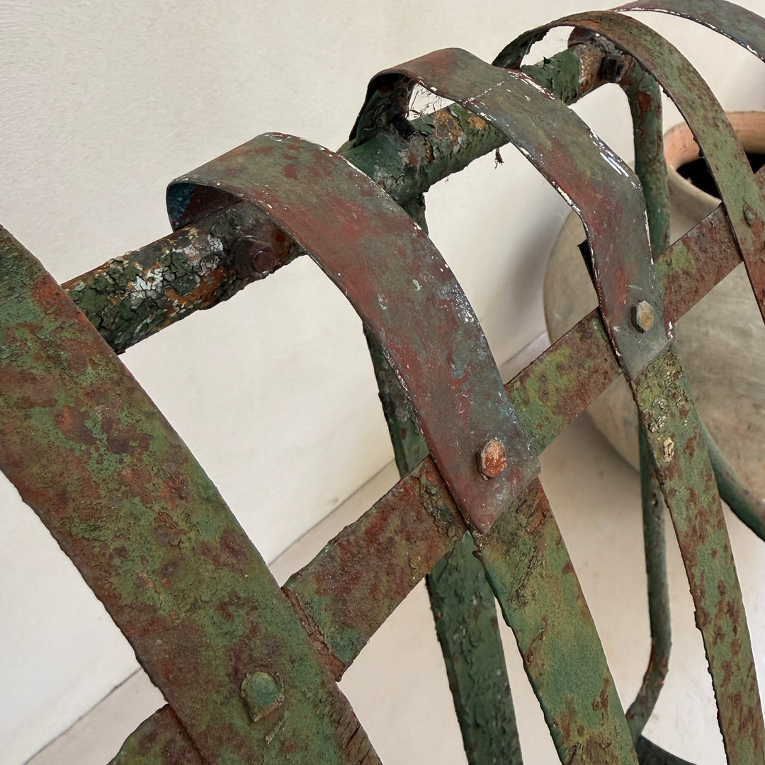 Antique French Metal Garden Bench
