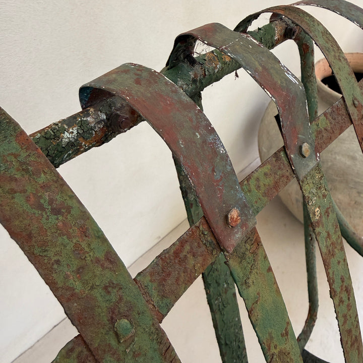 Antique French Metal Garden Bench