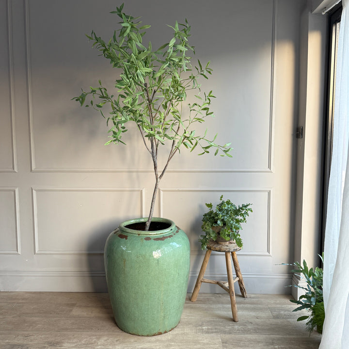 Extra Large Jade Antique Urn