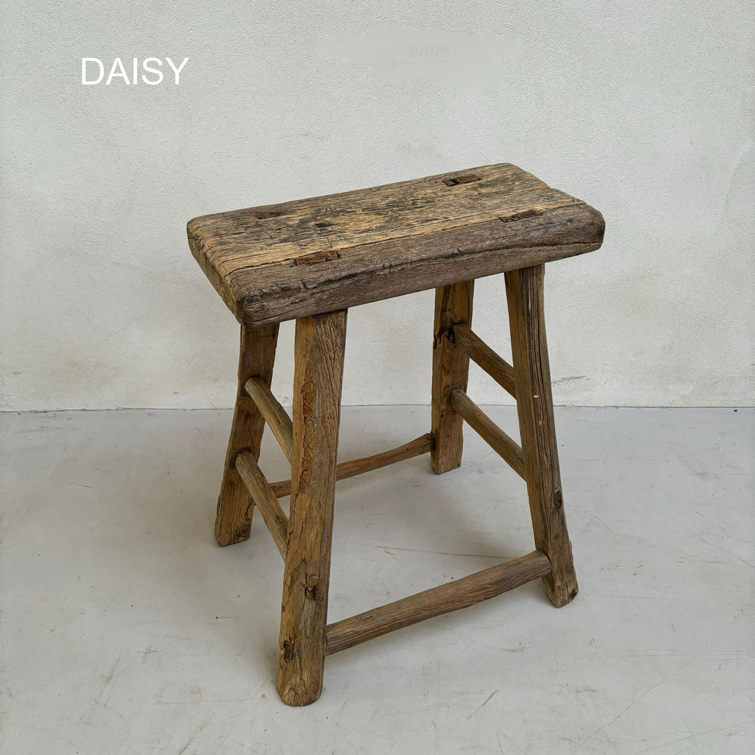 Rustic Wood Antique Stool (select from photo)