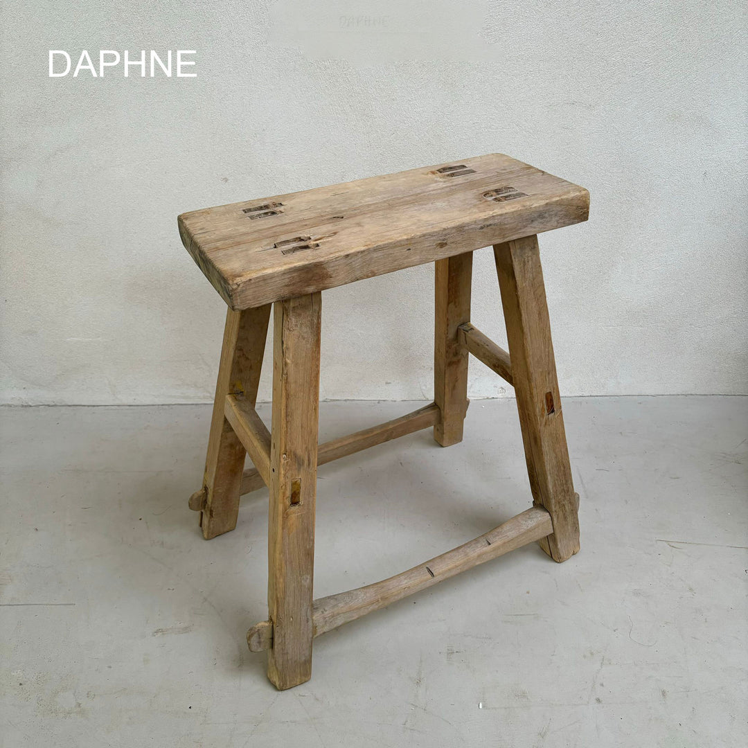 Rustic Wood Antique Stool (select from photo)