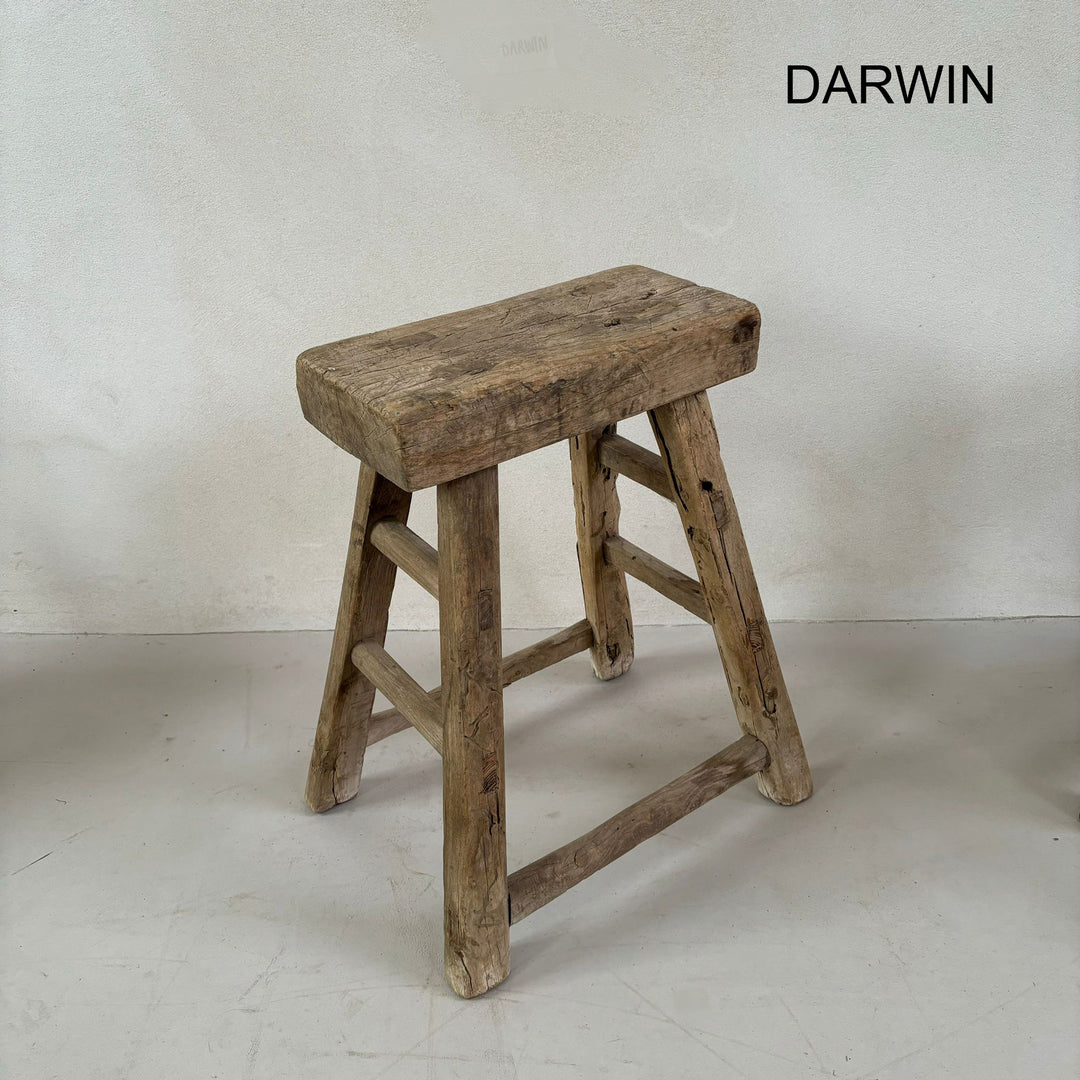 Rustic Wood Antique Stool (select from photo)