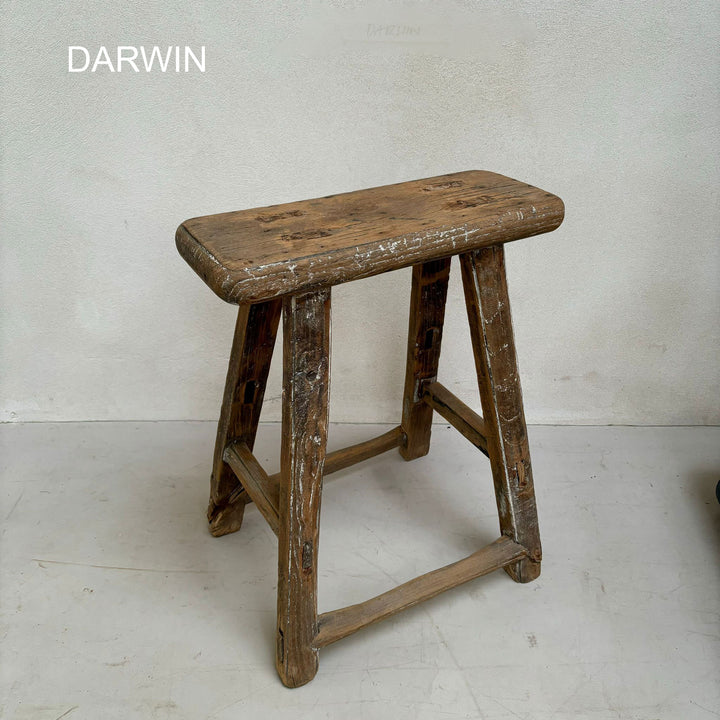 Rustic Wood Antique Stool (select from photo)