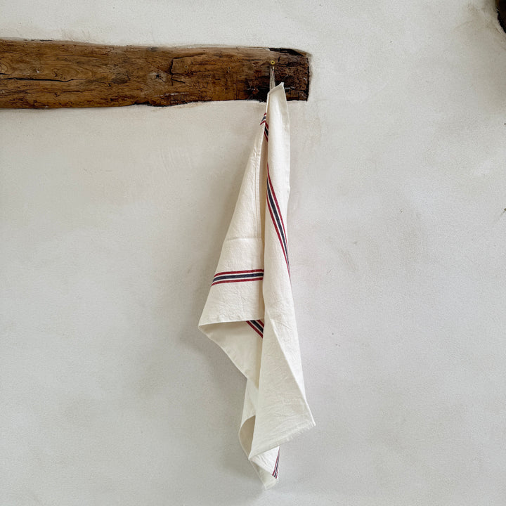 French Striped Linen Tea Towel