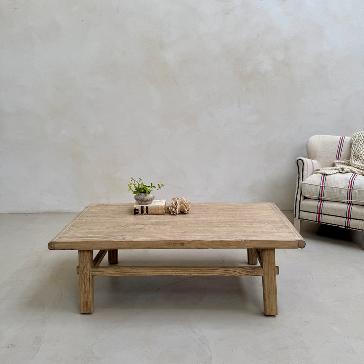 Reclaimed coffee table pale wood | Cotswolds