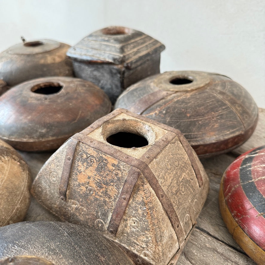 Antique Indian Teak Decorative Boxes