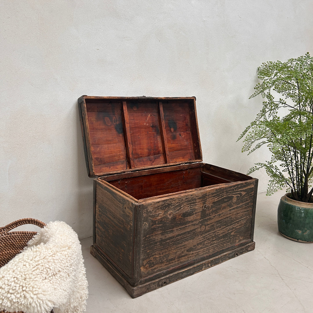 Antique blanket box storage trunk | Esme