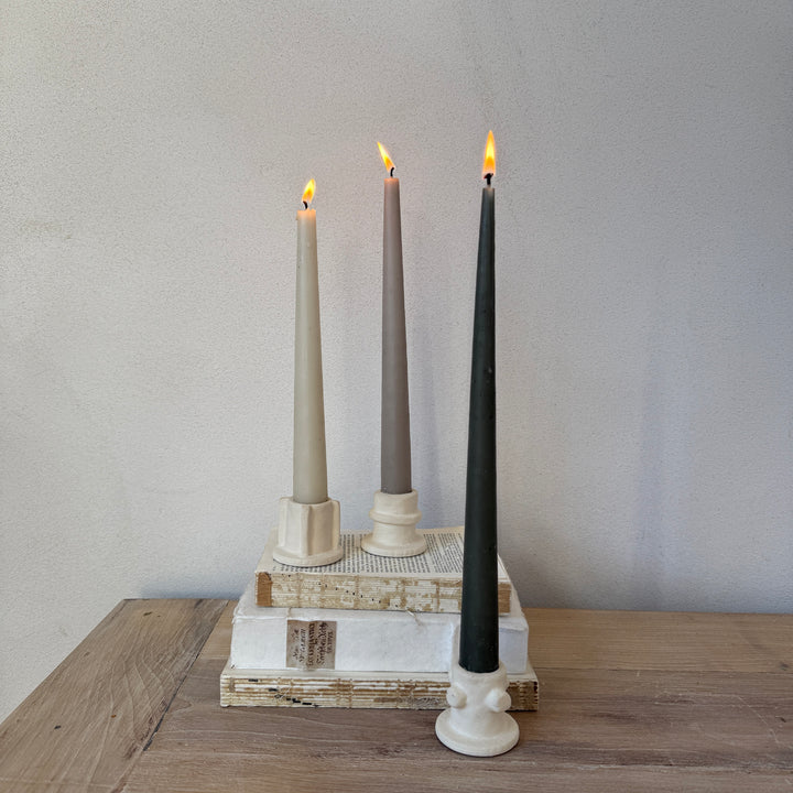 Natural Stoneware Ceramic Candleholder