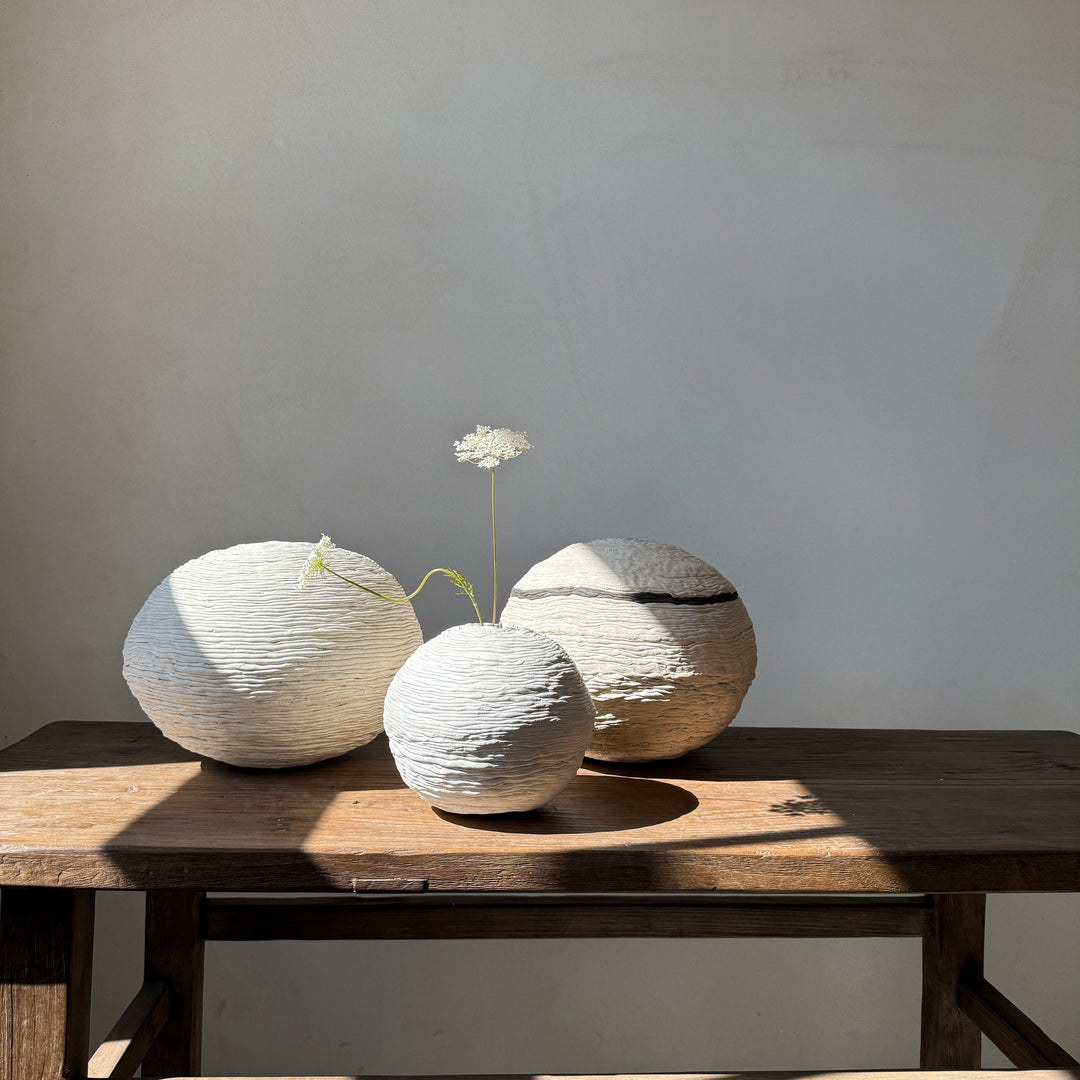 Hand-Formed South African Sculptural Ceramic Vessels