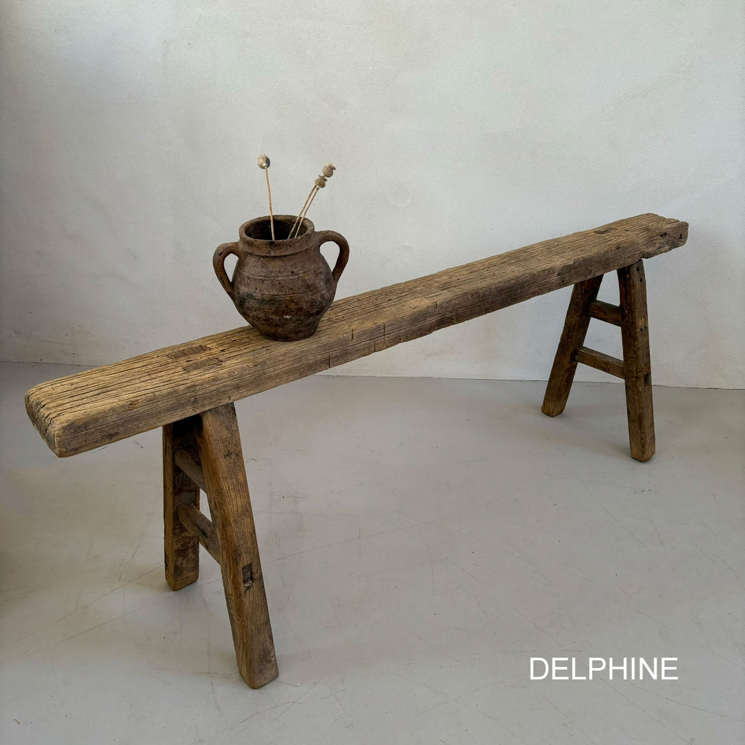 Extra Long Rustic Antique Bench | 122 to 150cm long