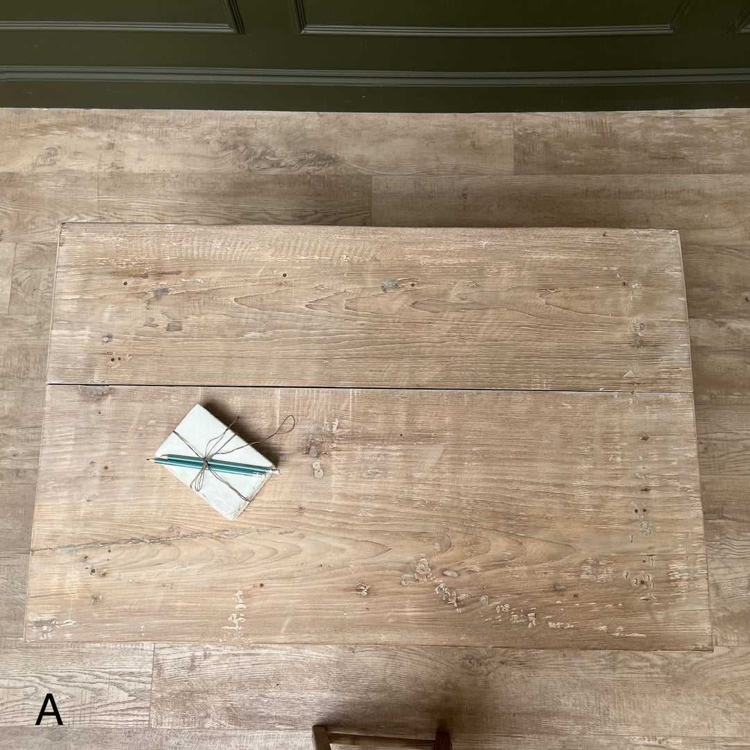 Vintage Pale Wood Desk | Elise