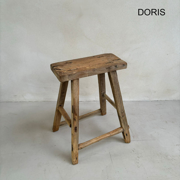 Rustic Wood Antique Stool (select from photo)