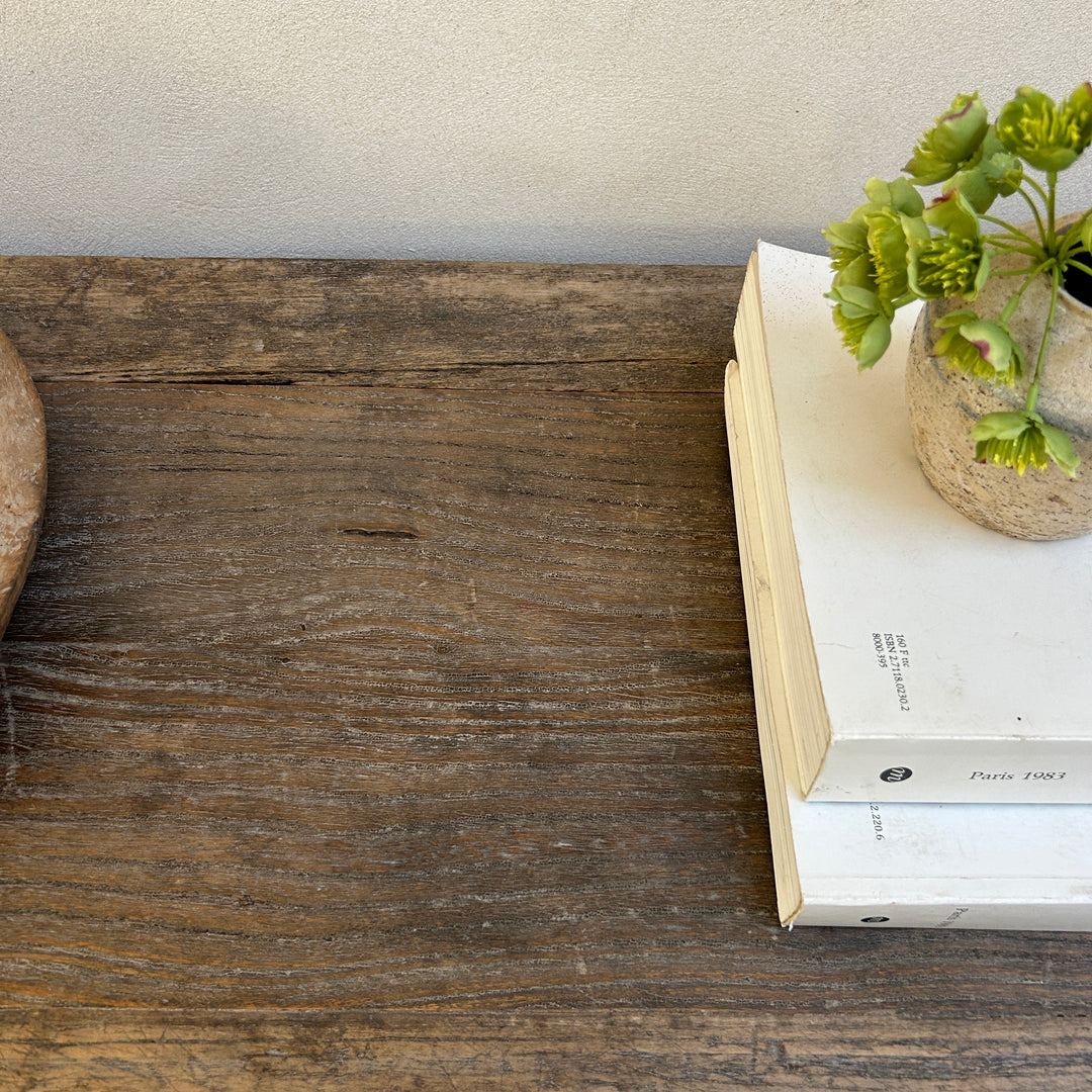 Dark Antique Elm Console Table | Wilmslow