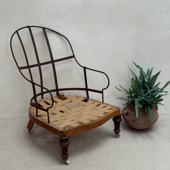 Deconstructed Antique Iron Armchair
