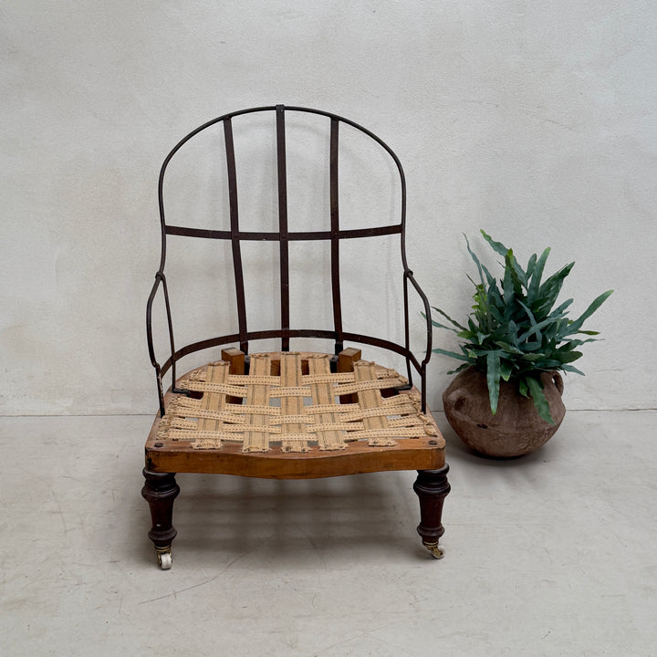 Deconstructed Antique Iron Armchair 