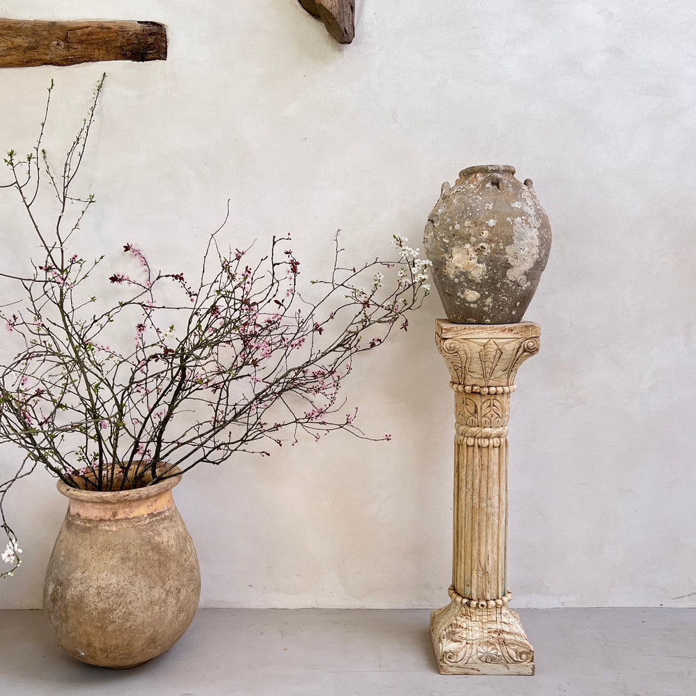 Decorative Carved Wooden Column a 