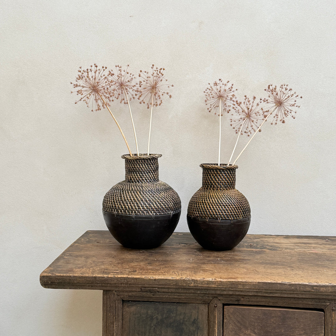 Decorative Woven Wood Vase