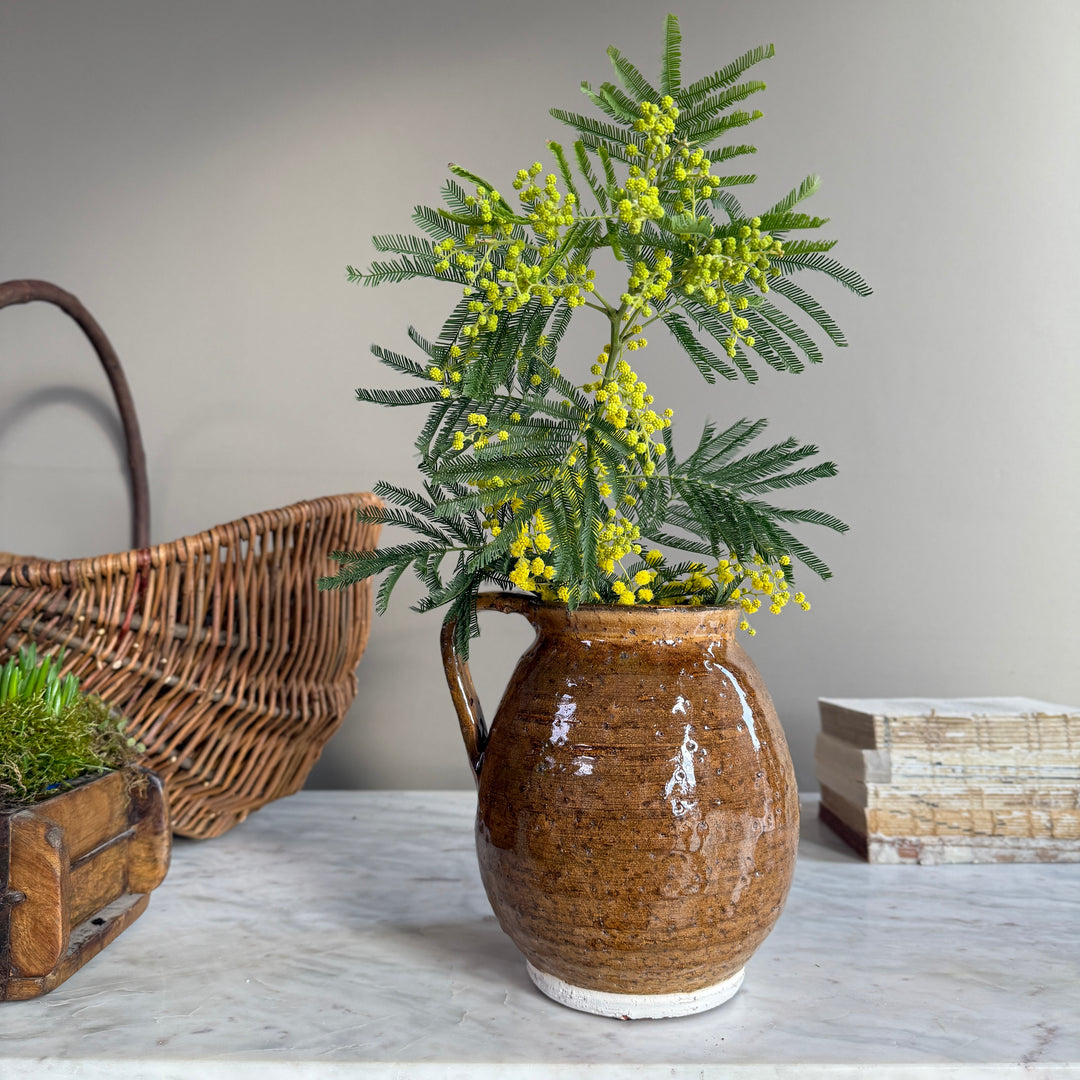 Decorative jug brown glaze | Betty