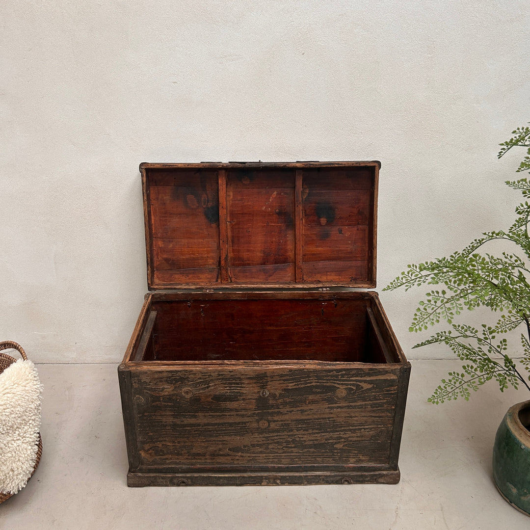 Antique blanket box storage trunk | Esme