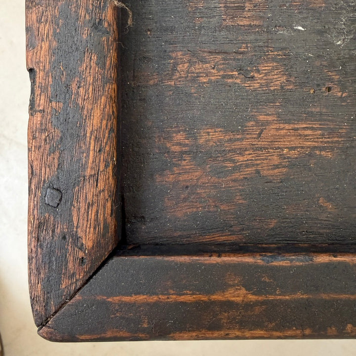 Antique Dark Wood Blanket Box | Toby