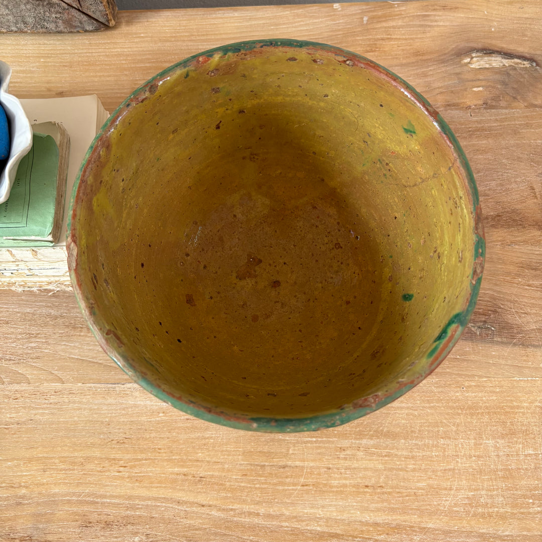 Antique Moroccan Safi Jubbaha Bowl | Saba