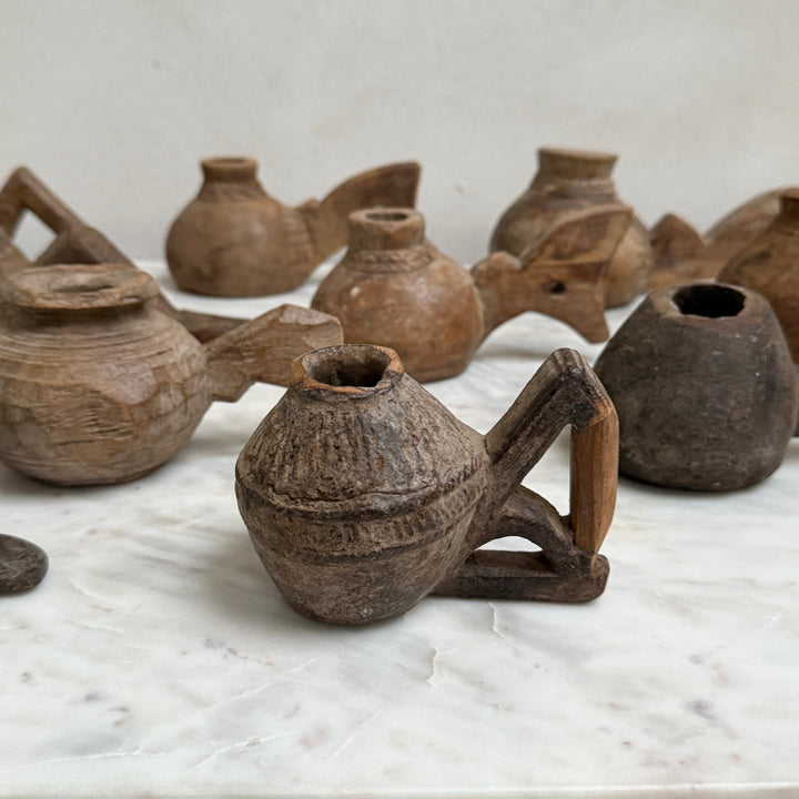 Antique Decorative Indian Wooden pot