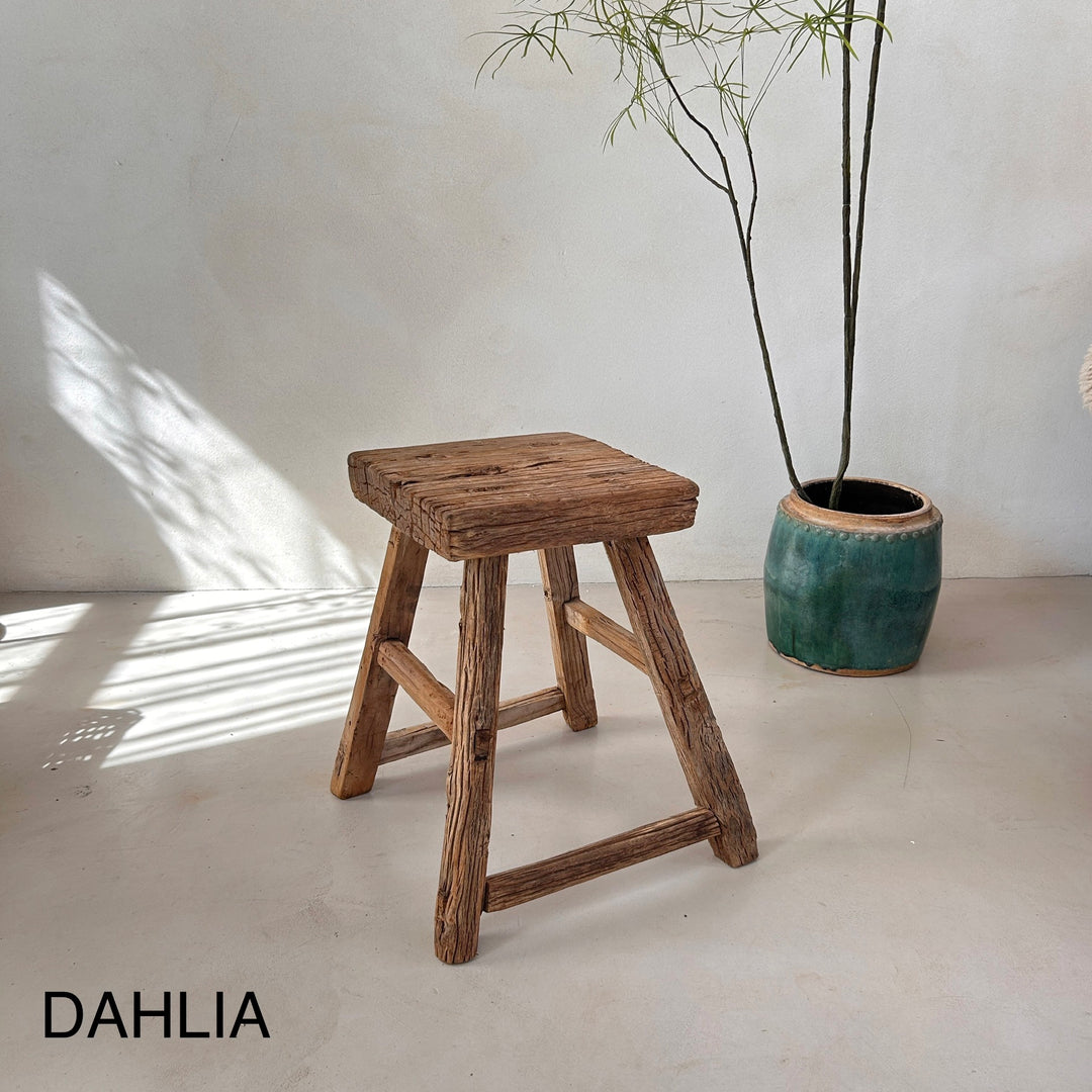 Antique Small Side Table | Large Stool (select from photo)