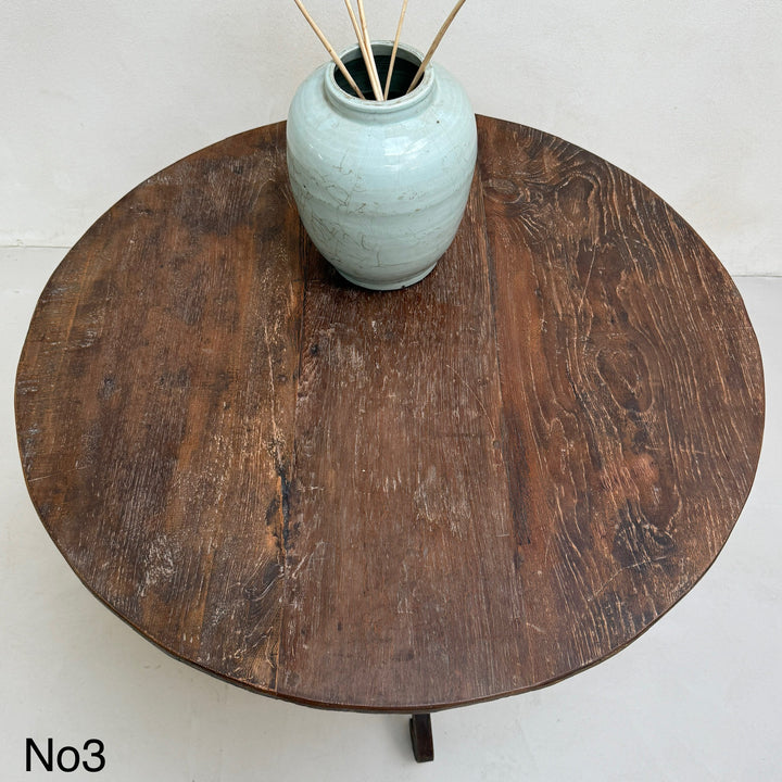 Antique Pedestal Round Tables Fenton