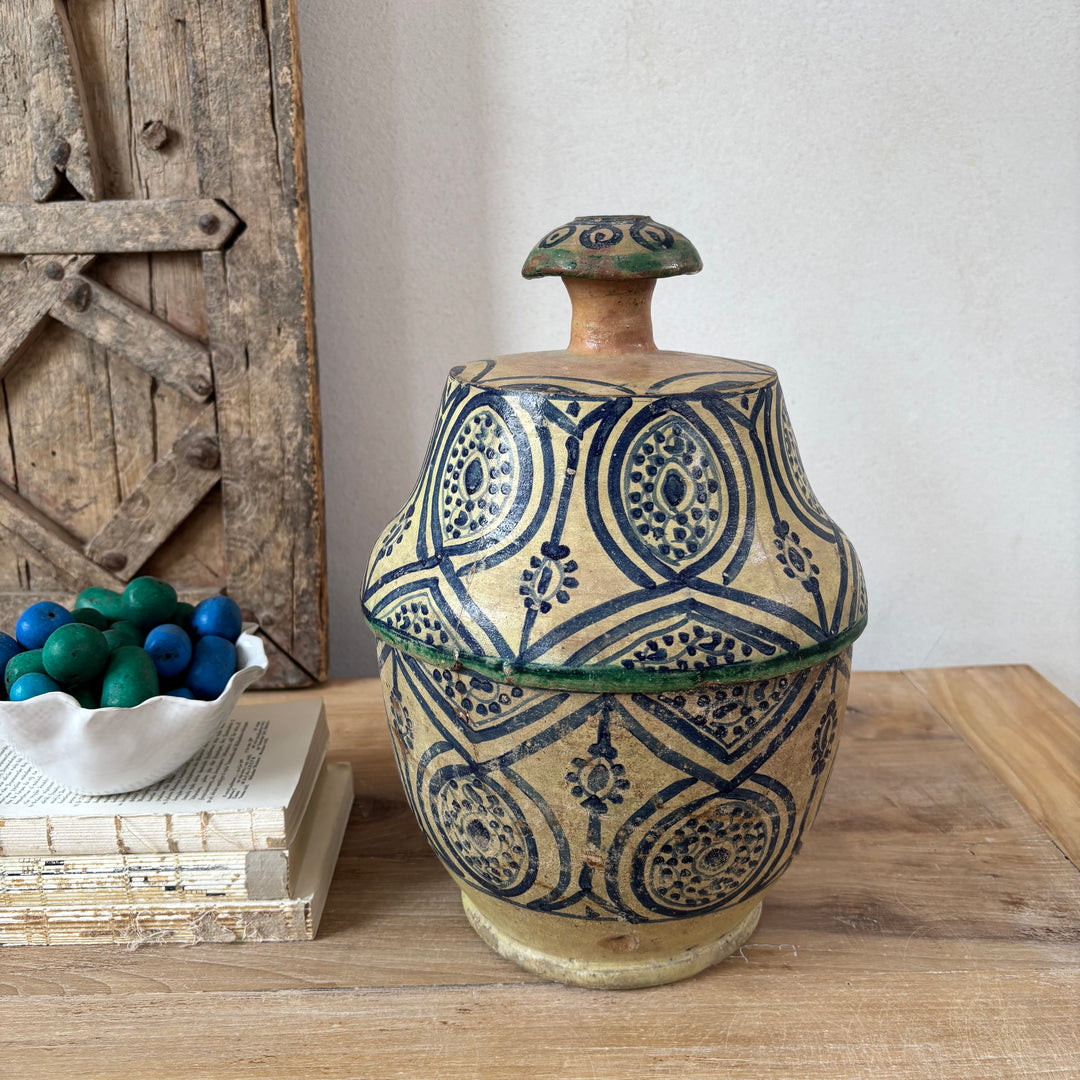 Antique Moroccan Safi Jubbaha Pot | Safi