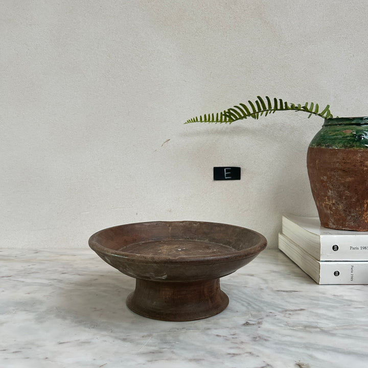 Antique hand turned wood bowl | Batak