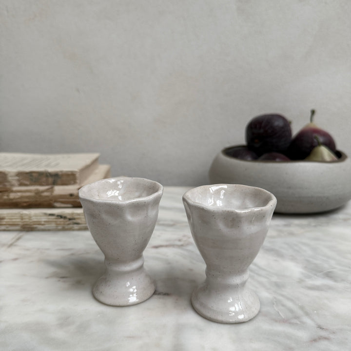 Hand made egg cup white | Florence